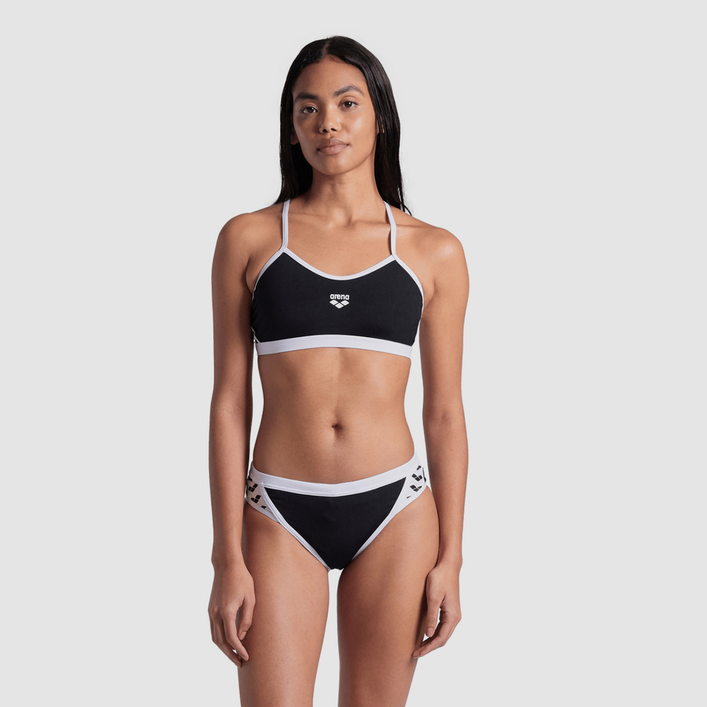 Arena Arena Icons Bikini Cross Back Solid Bikini in SCHWARZ