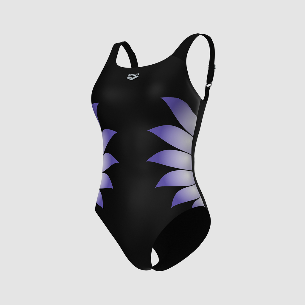 Arena W Arena Swimsuit Alice Wing Back C Cup Figurformender Badeanzug in SCHWARZ