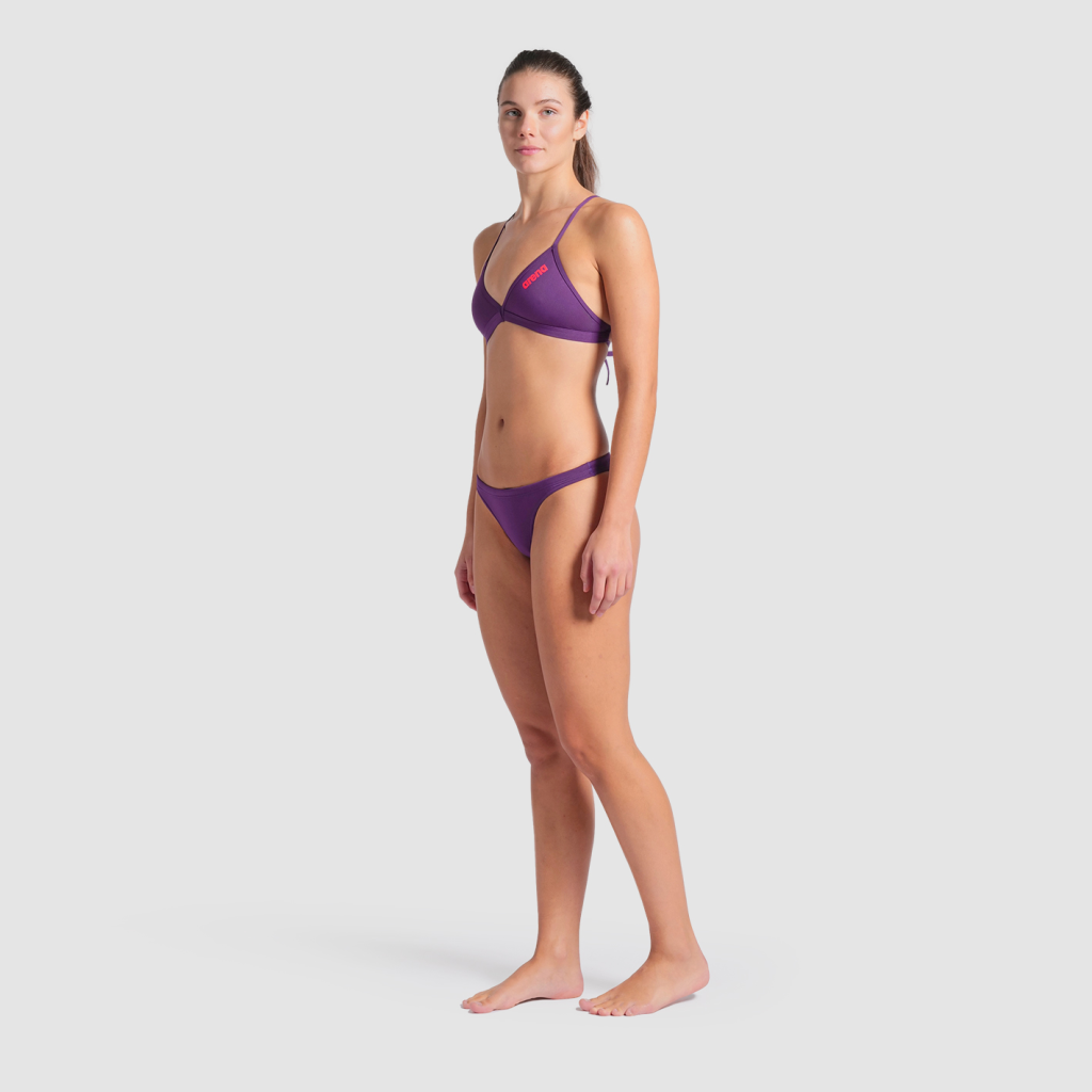 Arena Team Swim Bottom Solid Bikini in VIOLETT