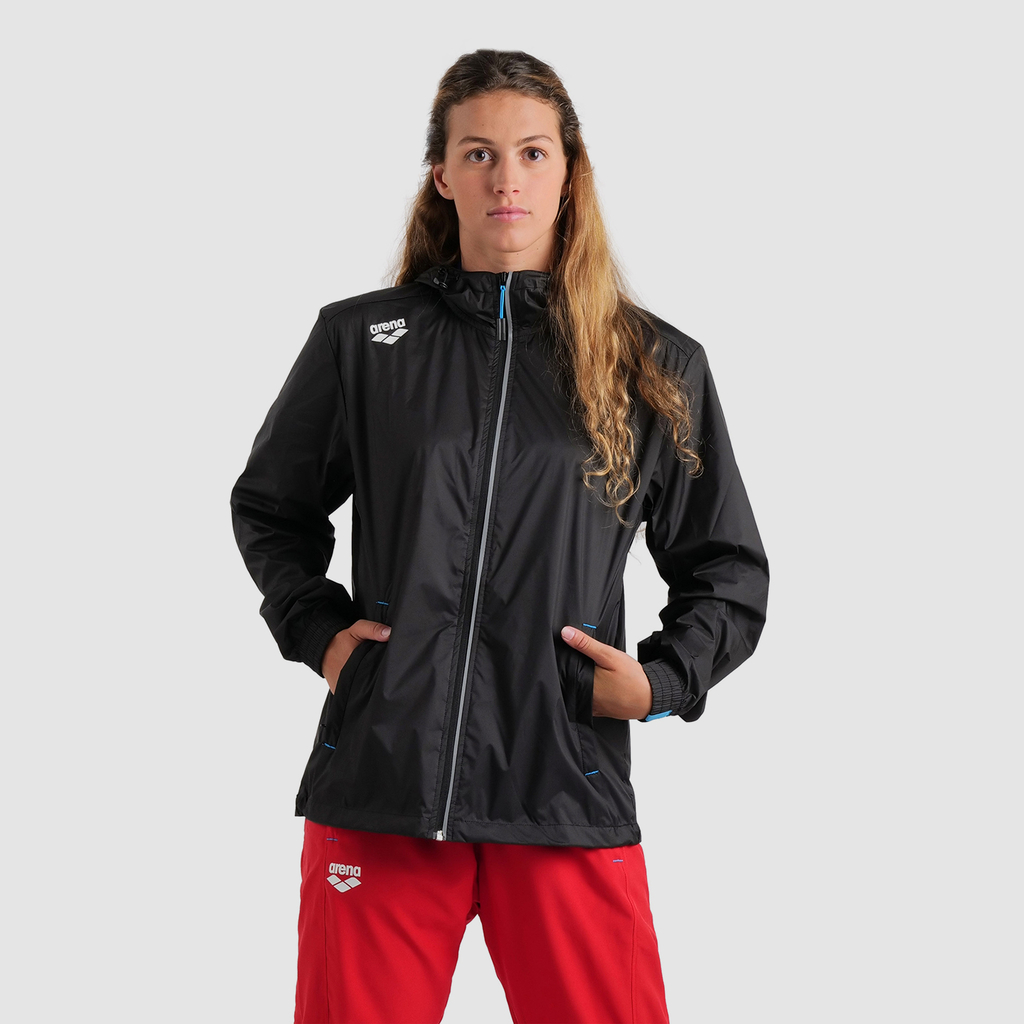 Arena Team Windbreaker Solid in SCHWARZ