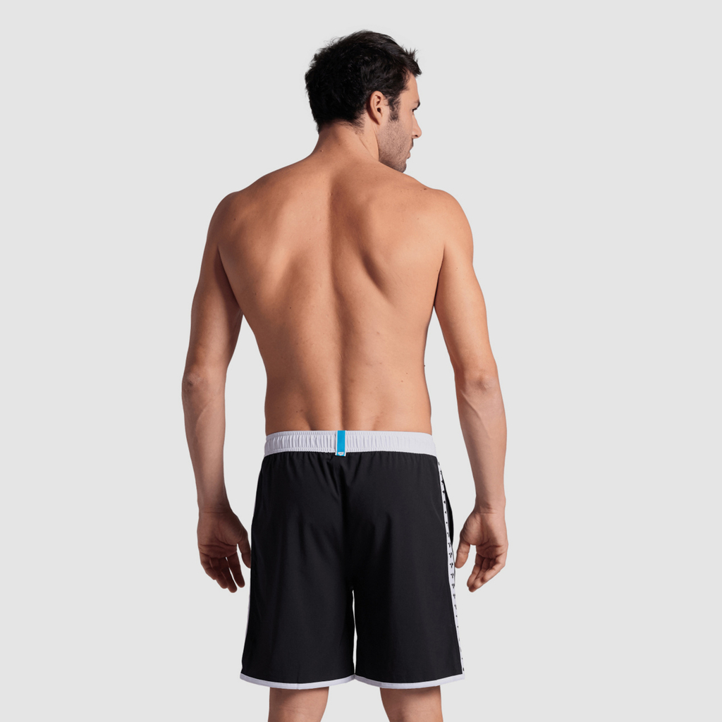 Arena Icons Team Stripe Unisex Bermuda in SCHWARZ