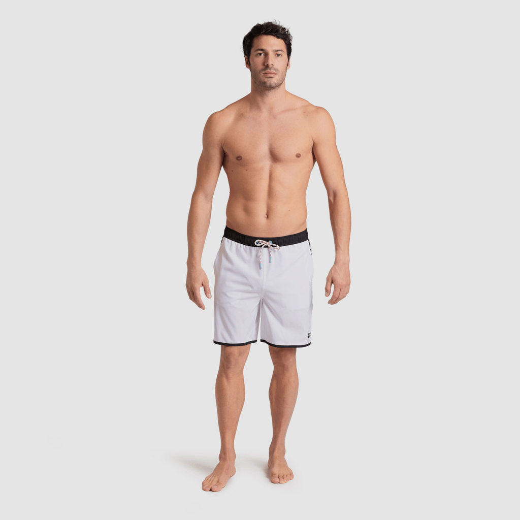 Arena Icons Team Stripe Unisex Bermuda in WEISS