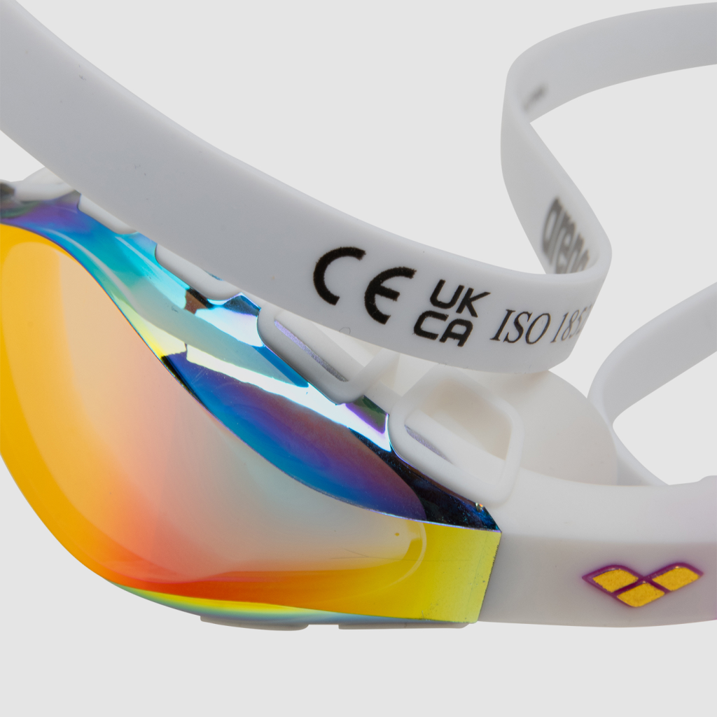 Arena Air Sonic Mirror Wettkampfschwimmbrille in WEISS
