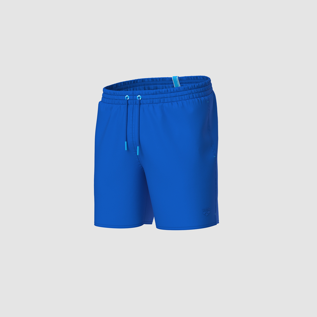Arena M Arena Solid Boxer Beach Short in BLAU