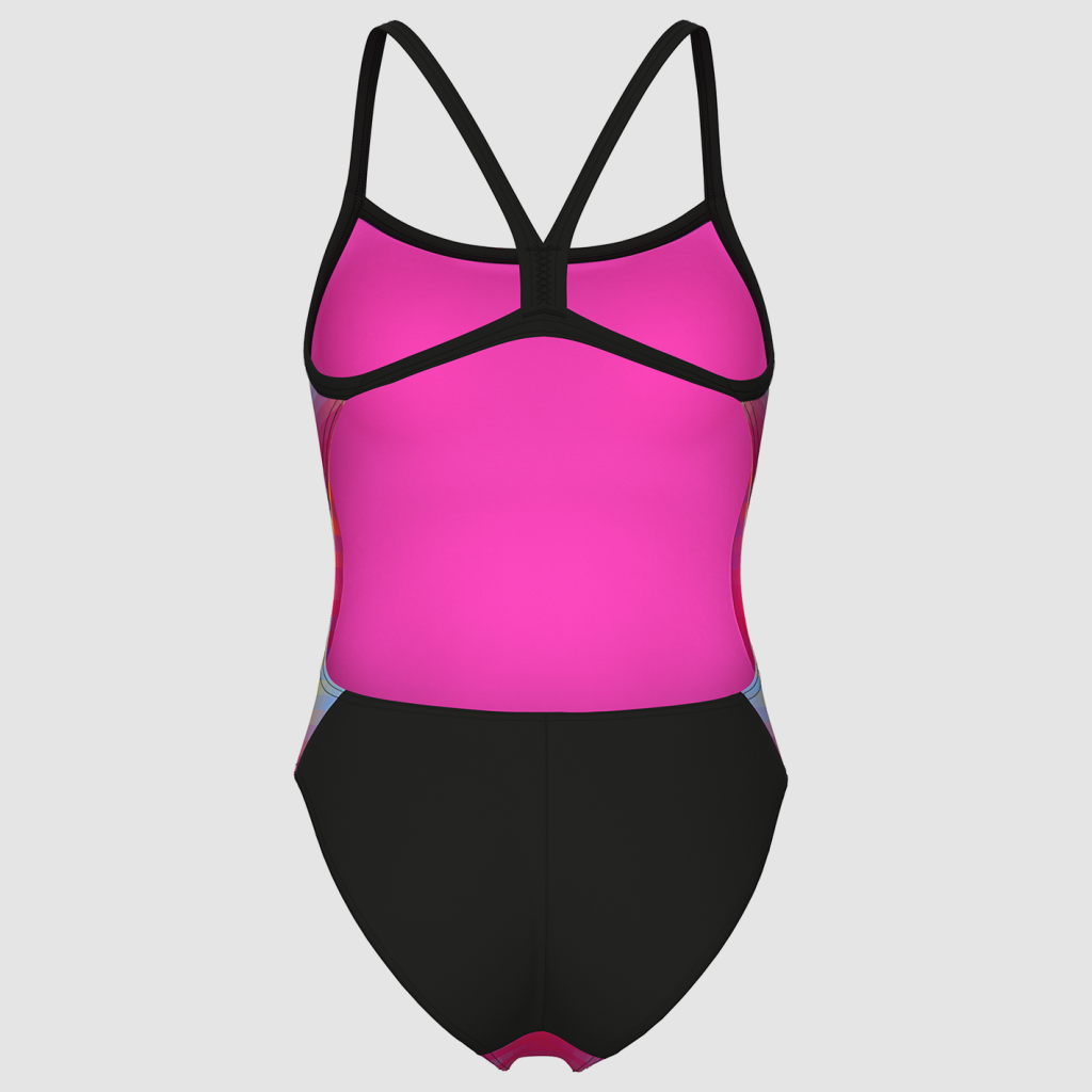 Arena W Arena Gradient Swimsuit Challenge Back Badeanzug in PINK