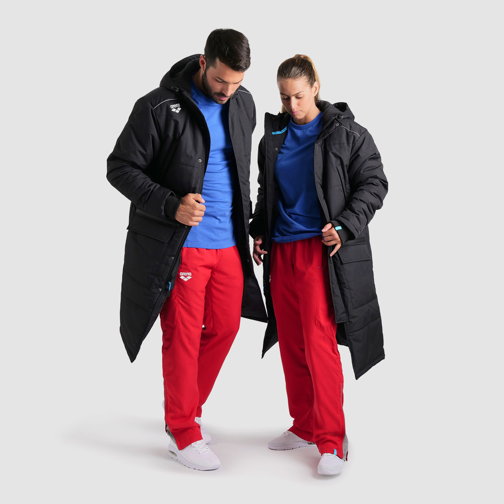 Arena Team Parka Solid in SCHWARZ