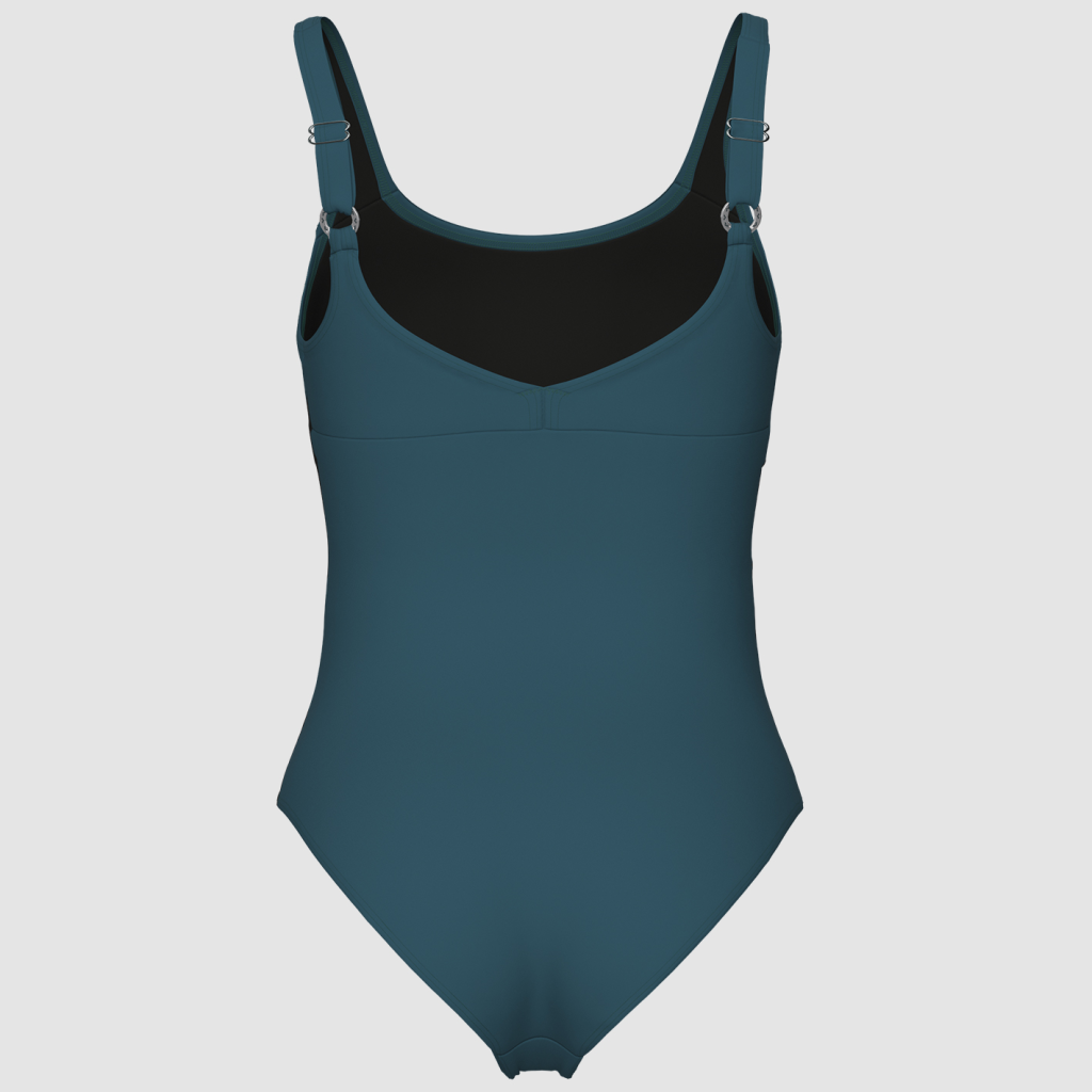 Arena W Arena Isabella Swimsuit Wing Back C Figurformender Badeanzug in GRÜN