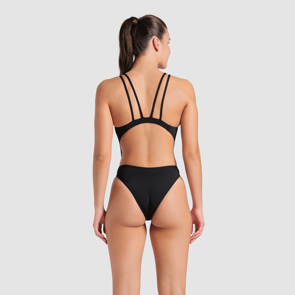 Arena W Arena Swimsuit Tech Multi Solid Badeanzug in SCHWARZ