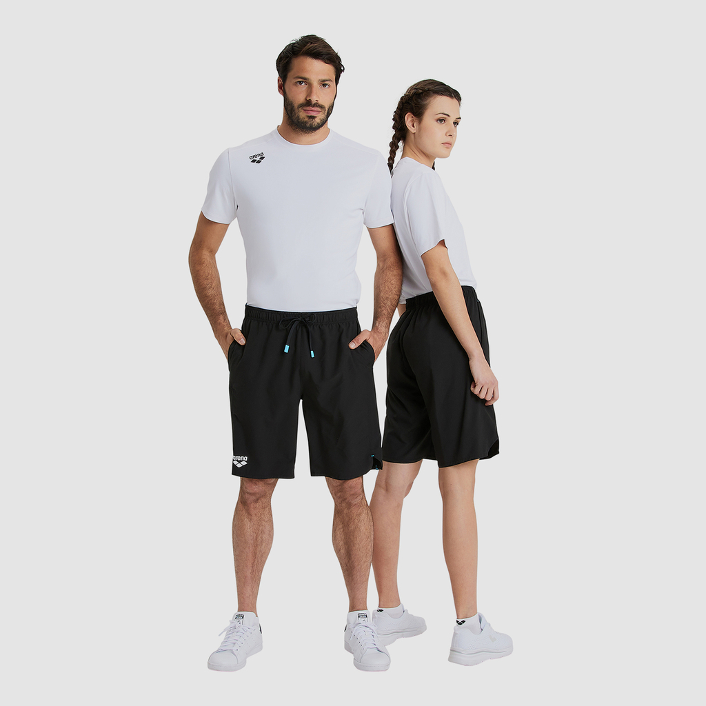 Arena Team Bermuda Panel Short in SCHWARZ