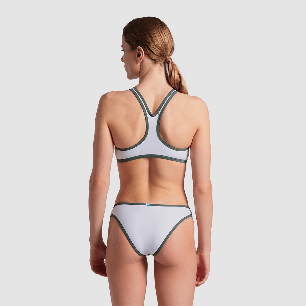 Arena W Arena Logo Brassiere Bikini Racer Back Bikini Set in WEISS