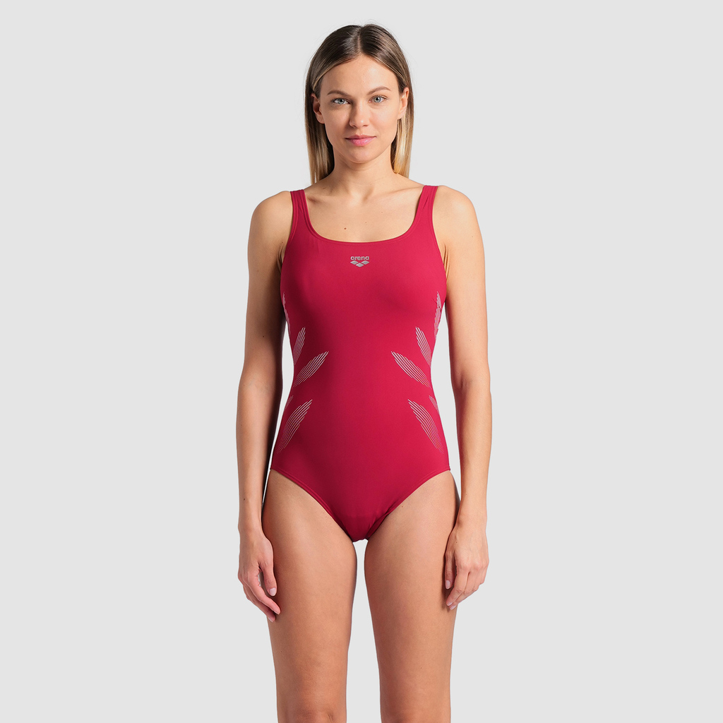 Arena W Arena Swimsuit Milena Wing Back C Cup Figurformender Badeanzug in ROT