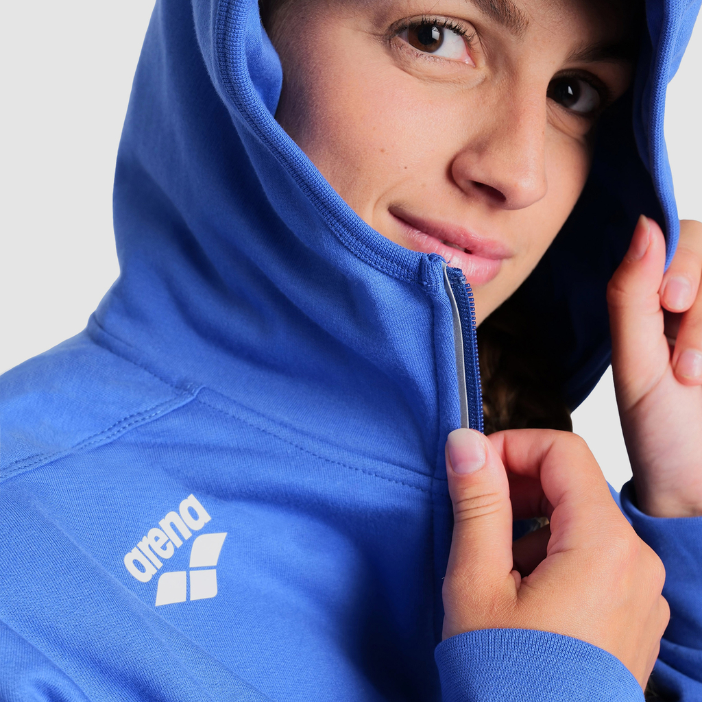 Arena Team Hooded Jacket Panel in BLAU