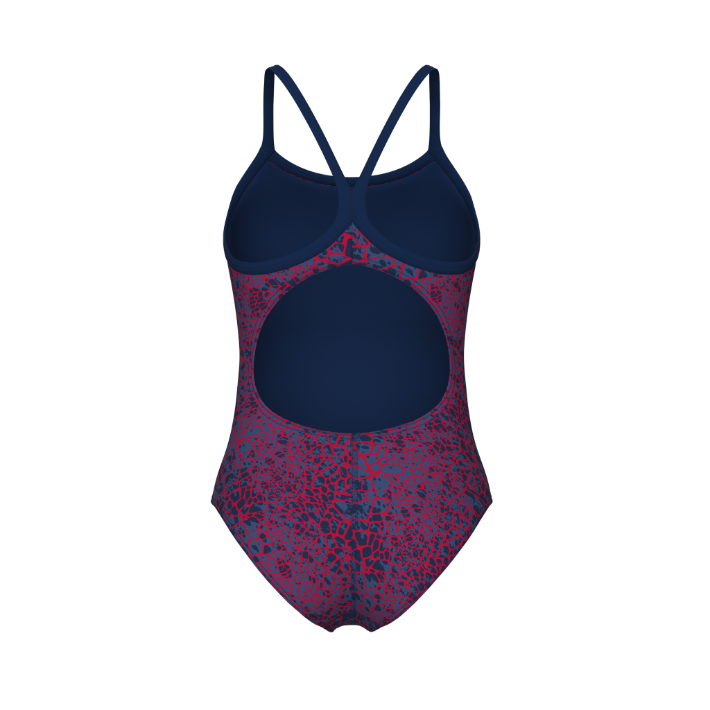 Arena W Arena Snakeskin Swimsuit Lightdrop Back Badeanzug in BLAU