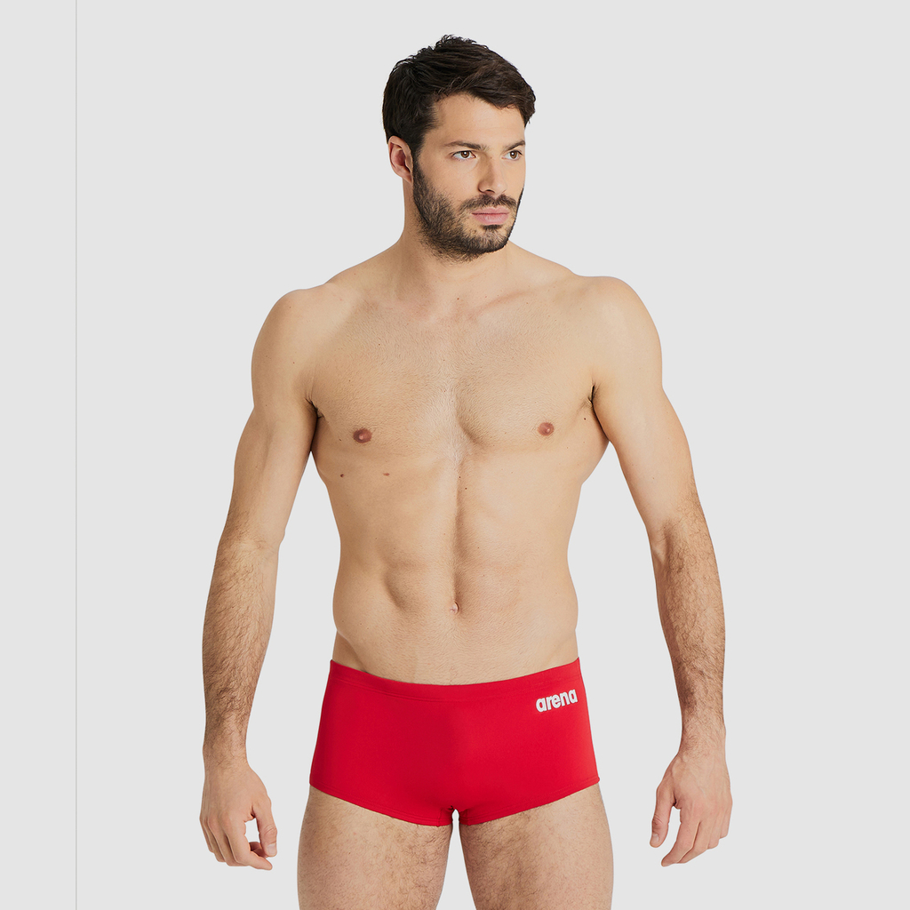 Arena Team Swim Low Waist Short Solid in ROT