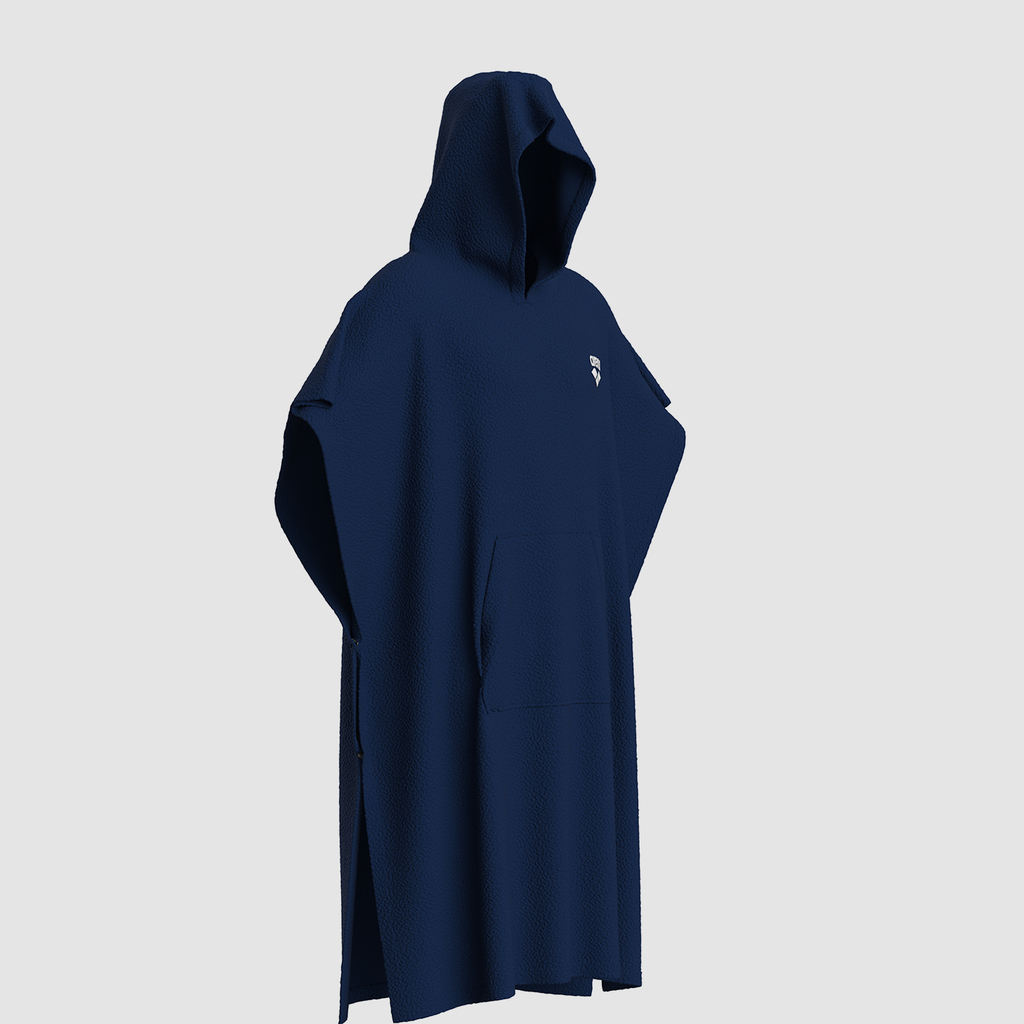 Arena Arena Cotton Poncho in BLAU