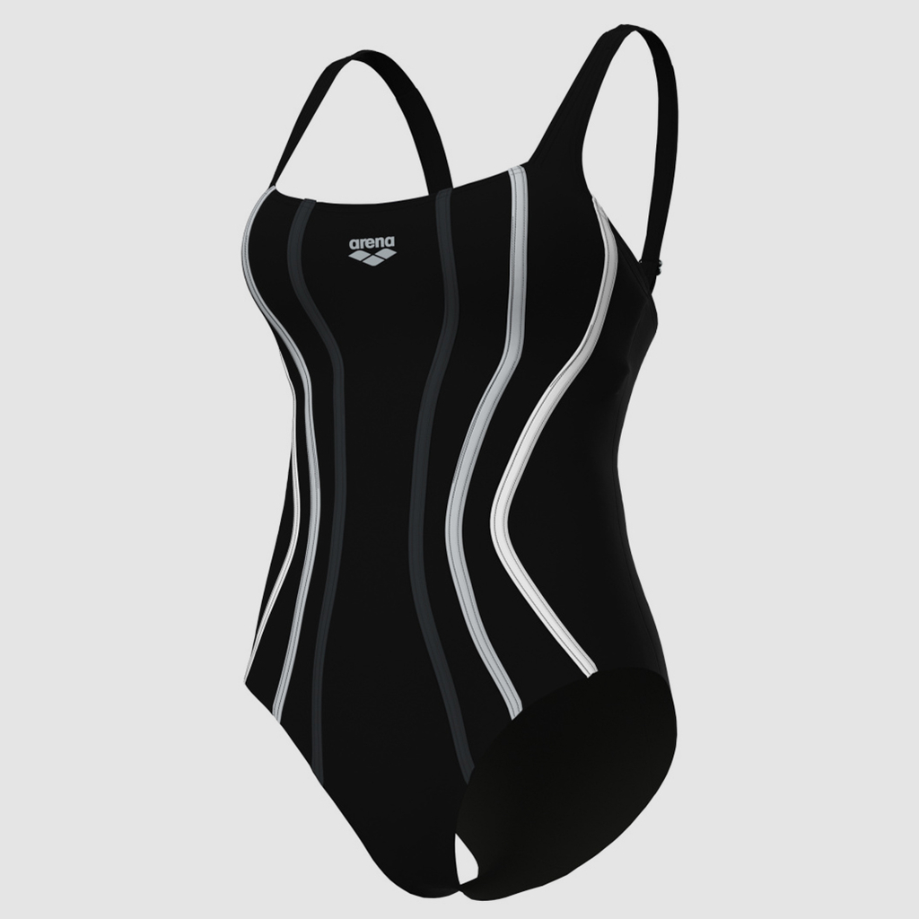 Arena W Arena Swimsuit Sofia Soft Curve Back C Cup Figurformender Badeanzug in SCHWARZ