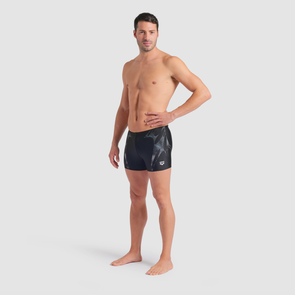 Arena M Arena Spider Web Swim Short in SCHWARZ