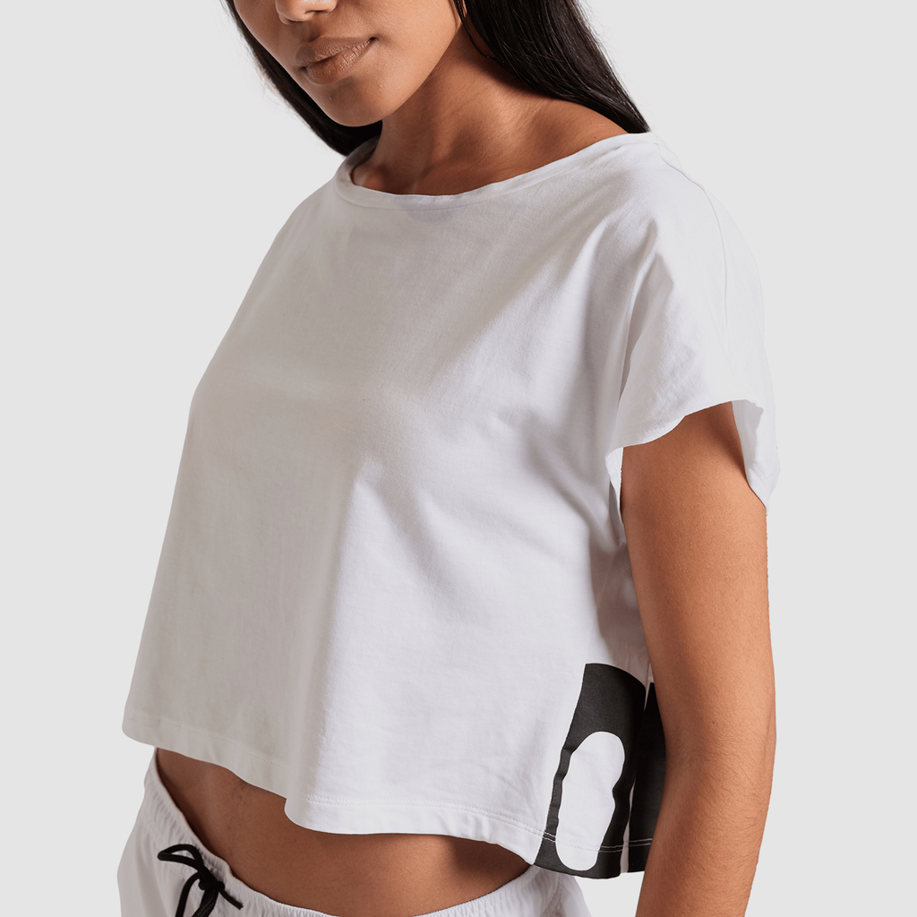 Arena W Arena Logo Crop Tee T-Shirt in WEISS