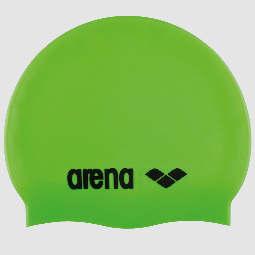 Arena Jr Classic Silicone Badekappe in GRÜN
