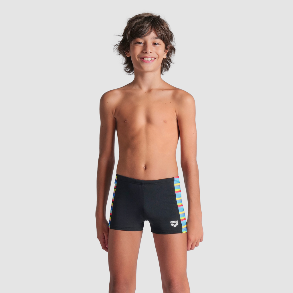 Arena B Arena Racing Stripe Swim Short in SCHWARZ
