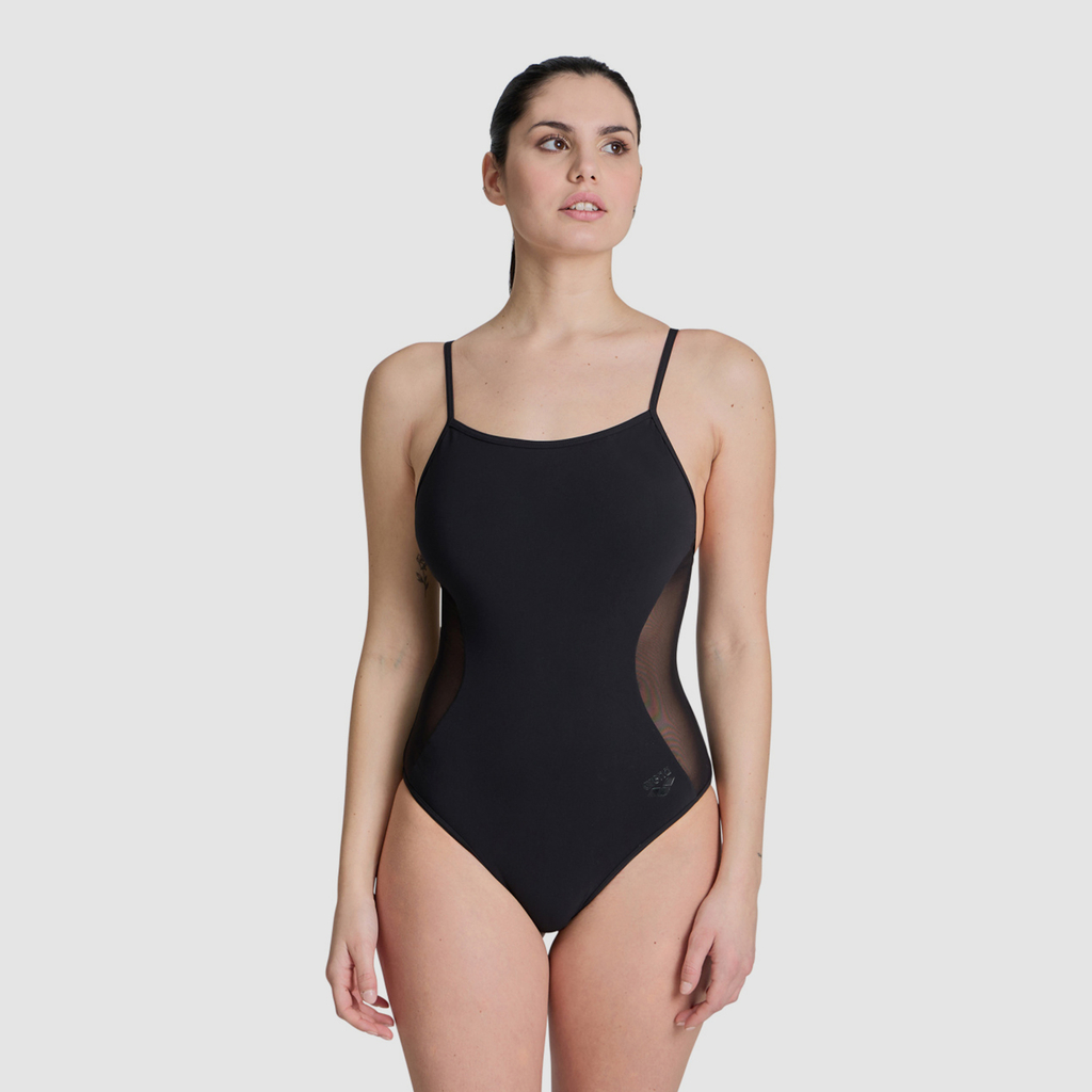 Arena Arena Water Touch Swimsuit Closed Back Badeanzug in SCHWARZ