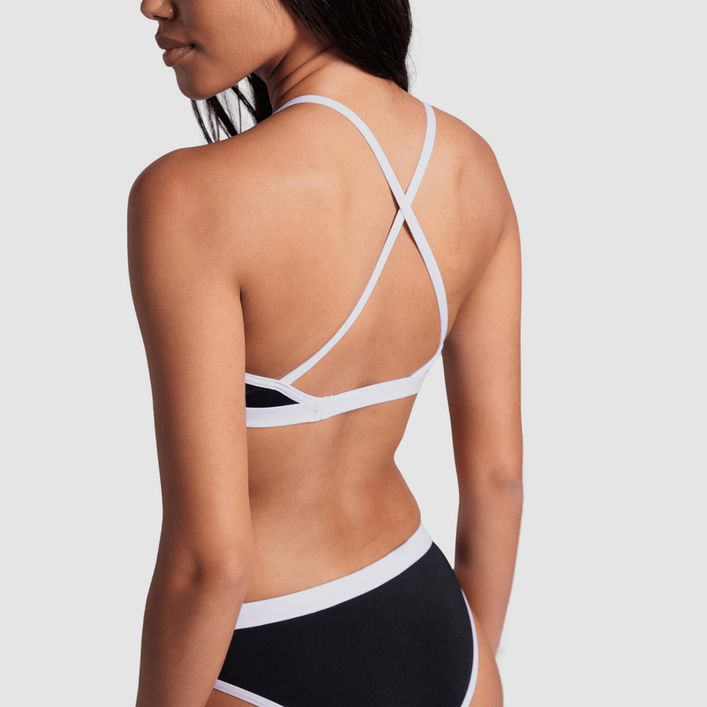 Arena Arena Icons Bikini Cross Back Solid Bikini in SCHWARZ