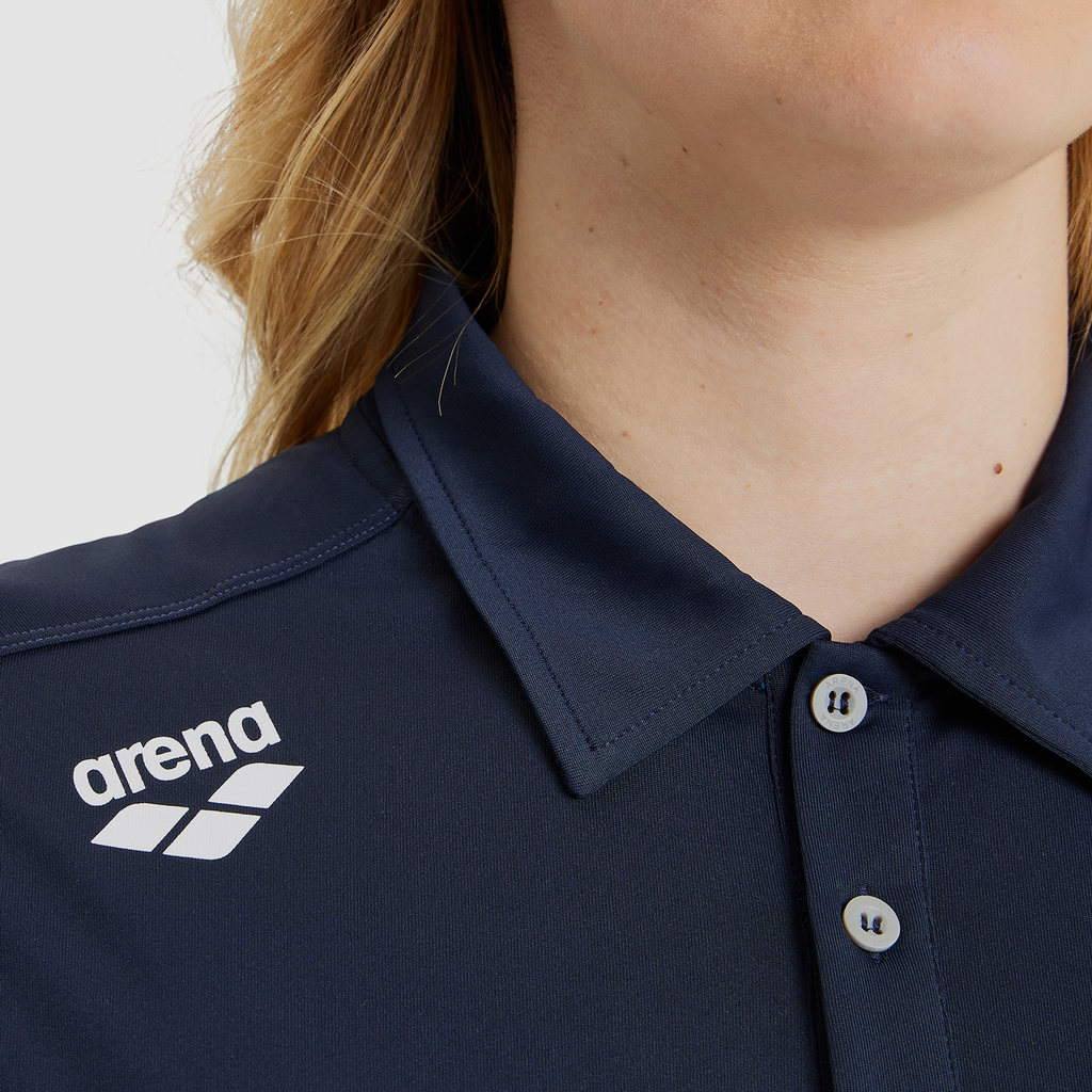 Arena Team Poloshirt Solid in BLAU