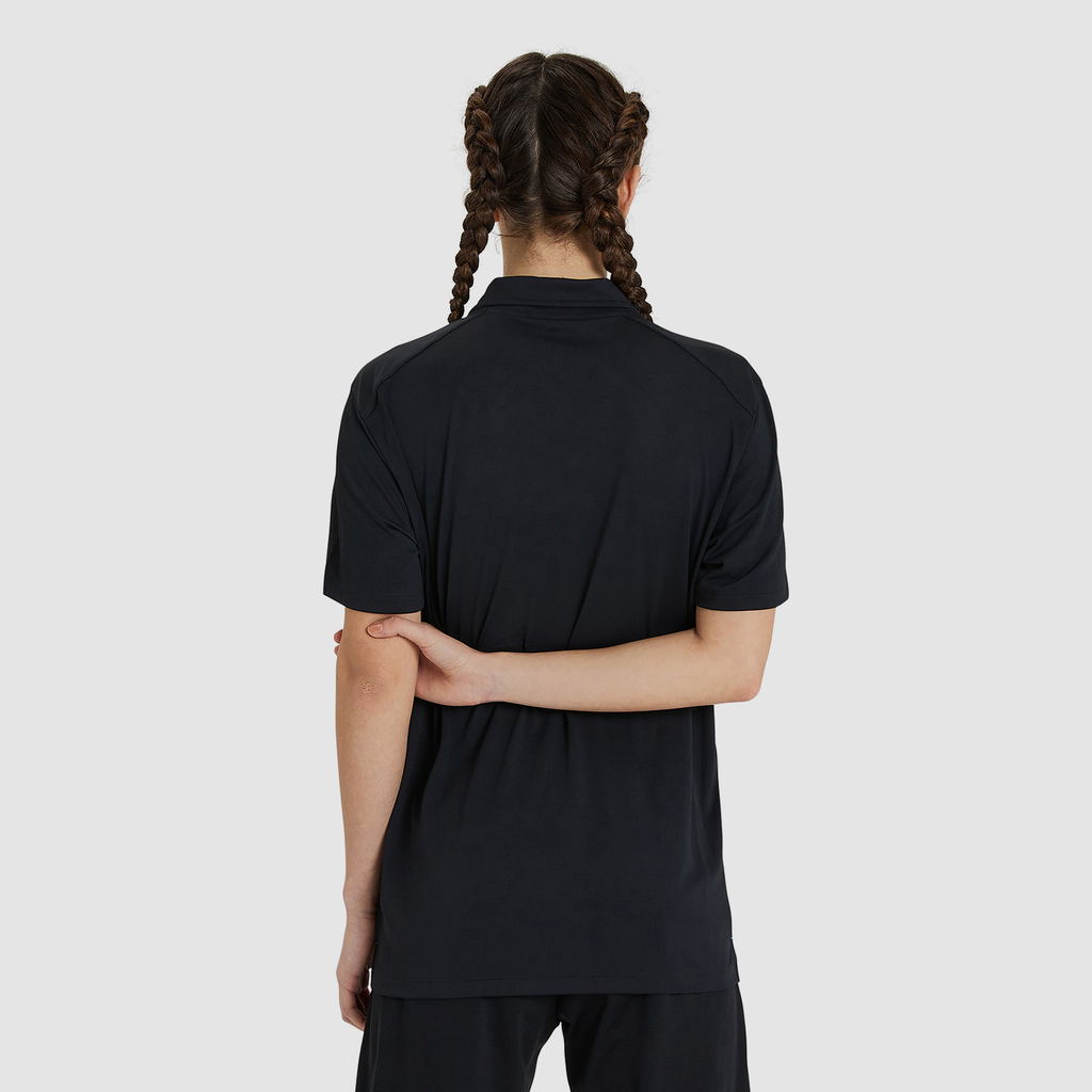 Arena Team Poloshirt Solid in SCHWARZ