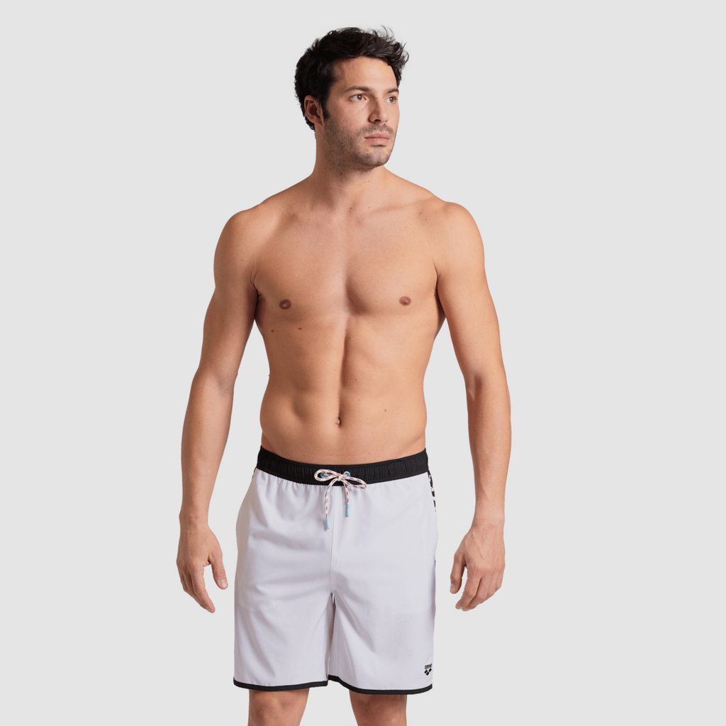 Arena Icons Team Stripe Unisex Bermuda in WEISS