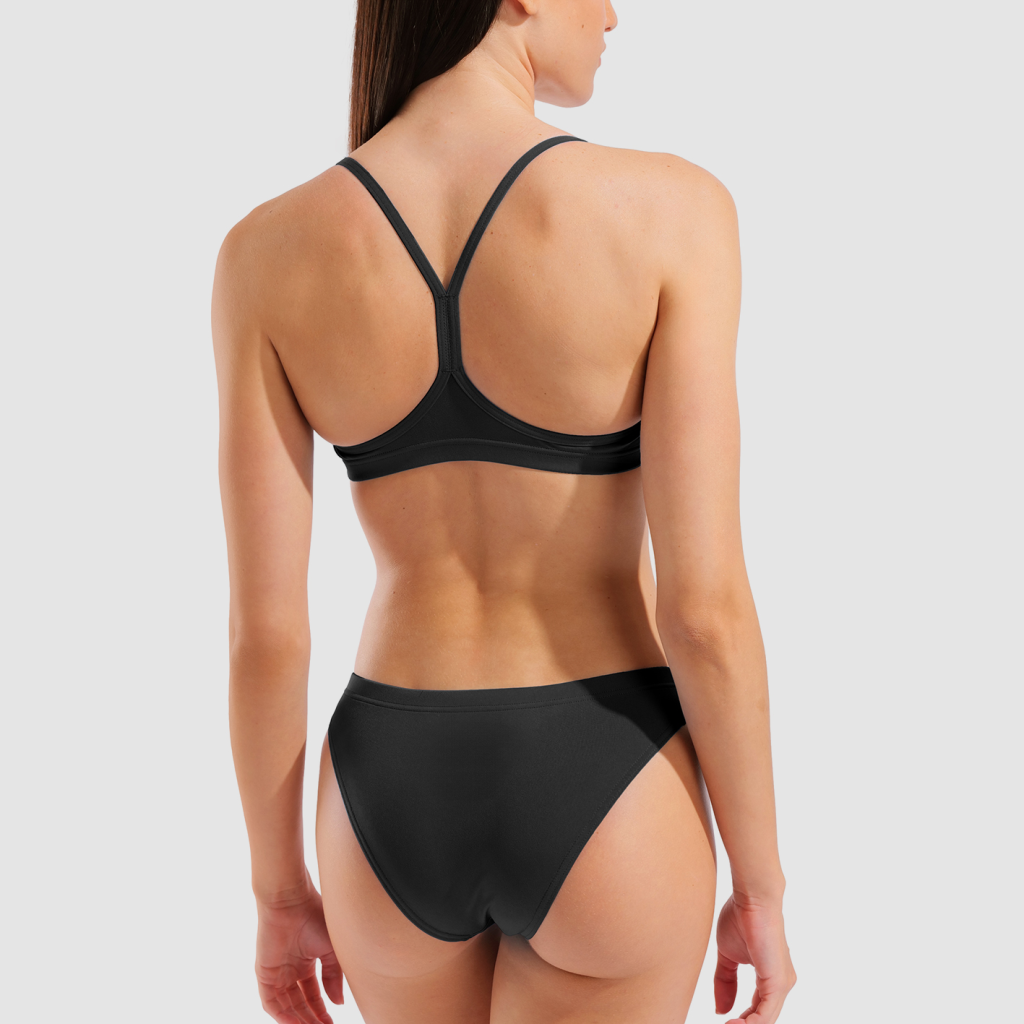 Arena W Arena Bikini Bandeau Solid Bikini Set in SCHWARZ