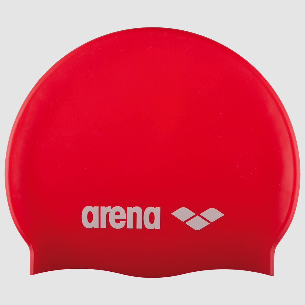 Arena Jr Classic Silicone Badekappe in ROT