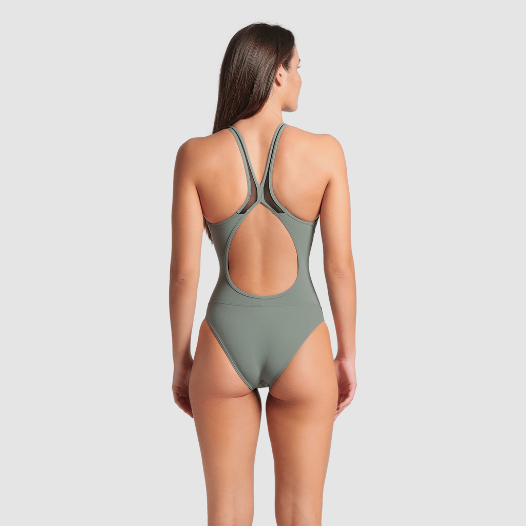 Arena Arena Water Touch Swimsuit Swim Pro Back Badeanzug in GRAU