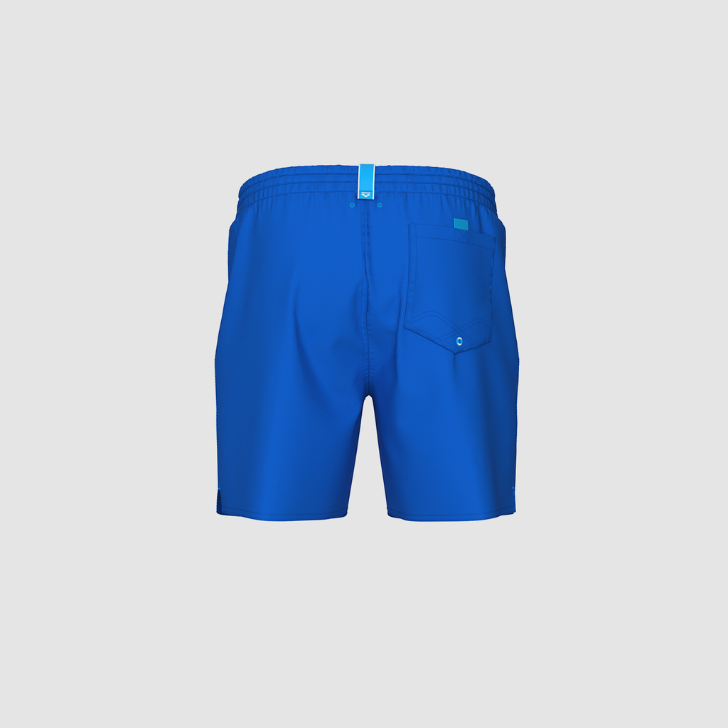 Arena M Arena Solid Boxer Beach Short in BLAU