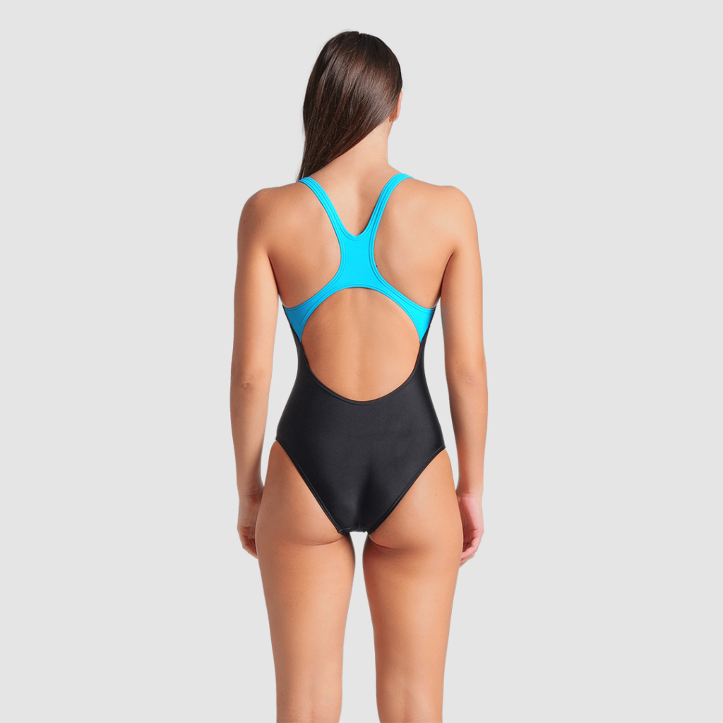 Arena W Arena Vibrant Swimsuit Swim Pro Back Badeanzug in SCHWARZ