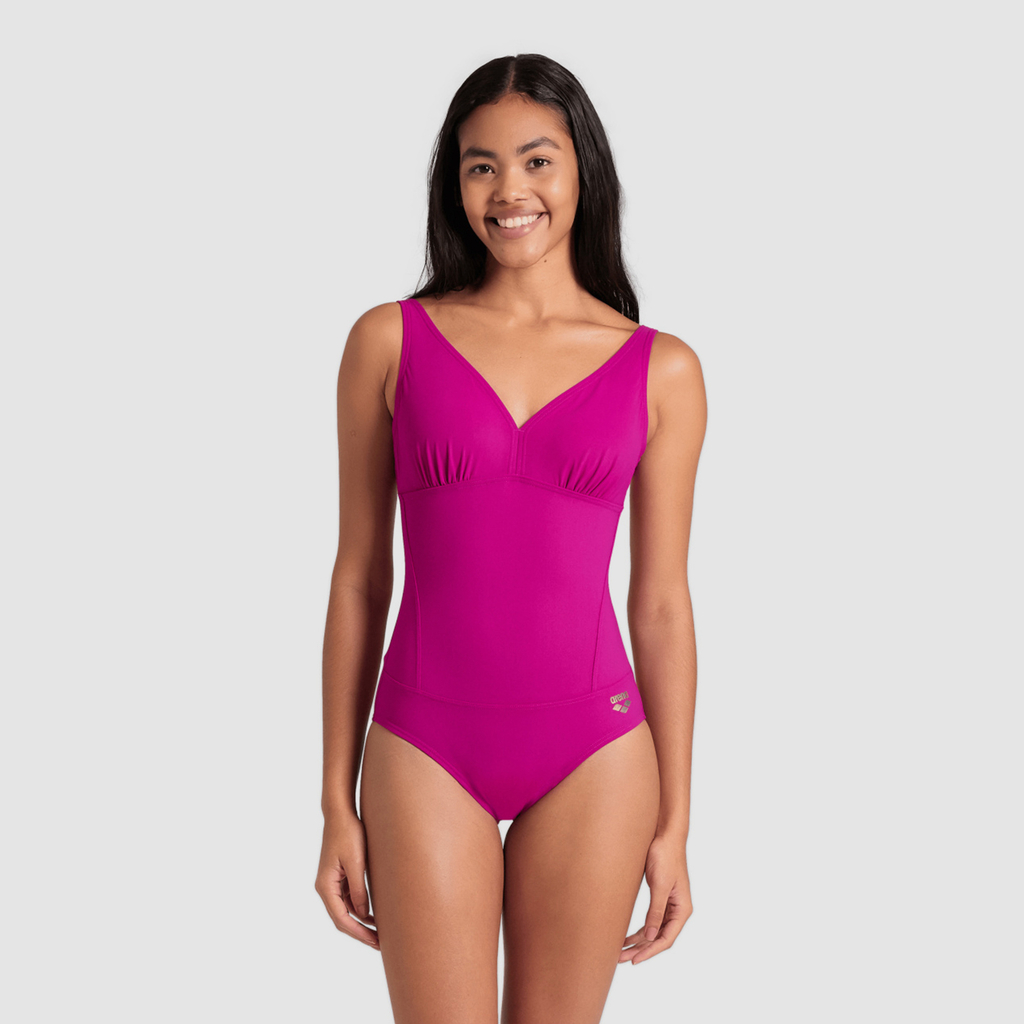 Arena W Bodylift Swimsuit Maura U Back Figurformender Badeanzug in VIOLETT