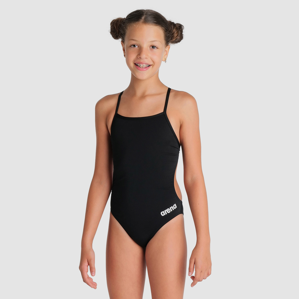 Arena Team Swimsuit Challenge Solid Badeanzug in SCHWARZ