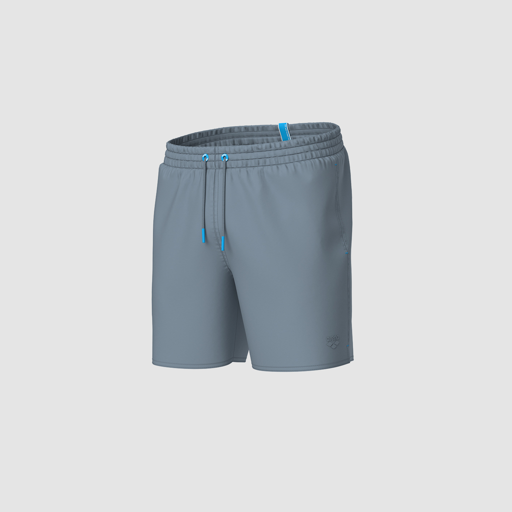 Arena M Arena Solid Boxer Beach Short in GRAU