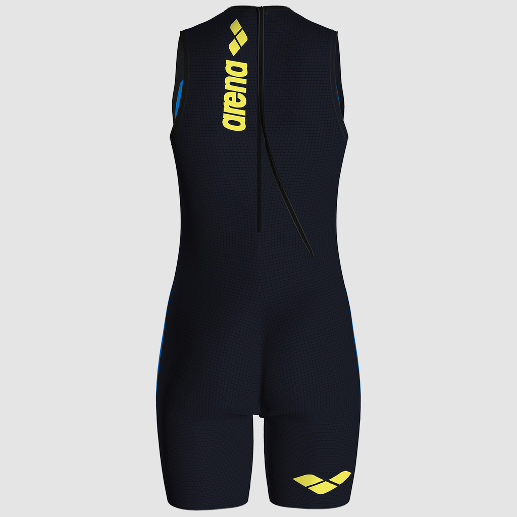 Arena W Pwskin Carbon Speedsuit Rear Zip in BLAU