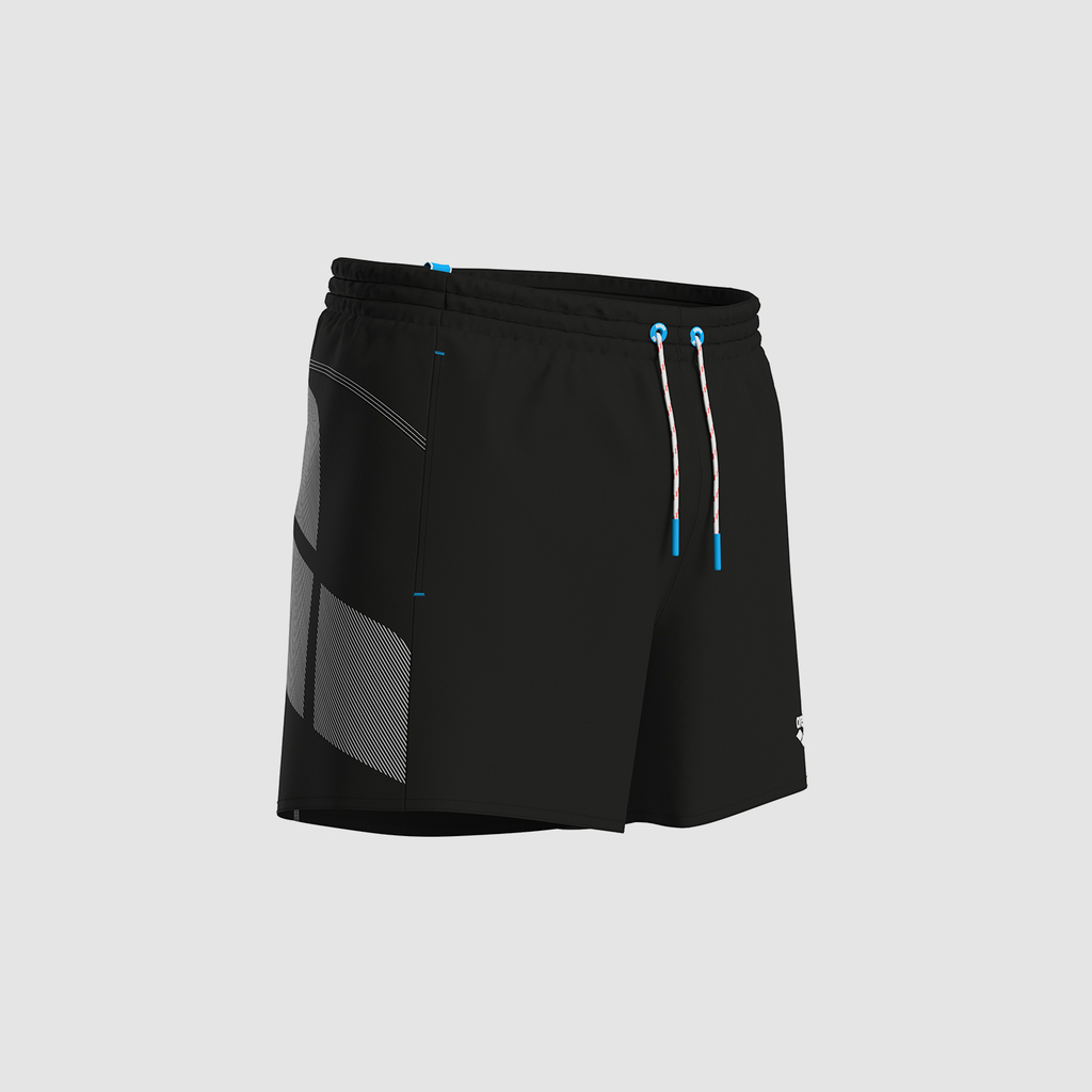 Arena M Arena Pro_File Losange Beach Short Beach Short in SCHWARZ