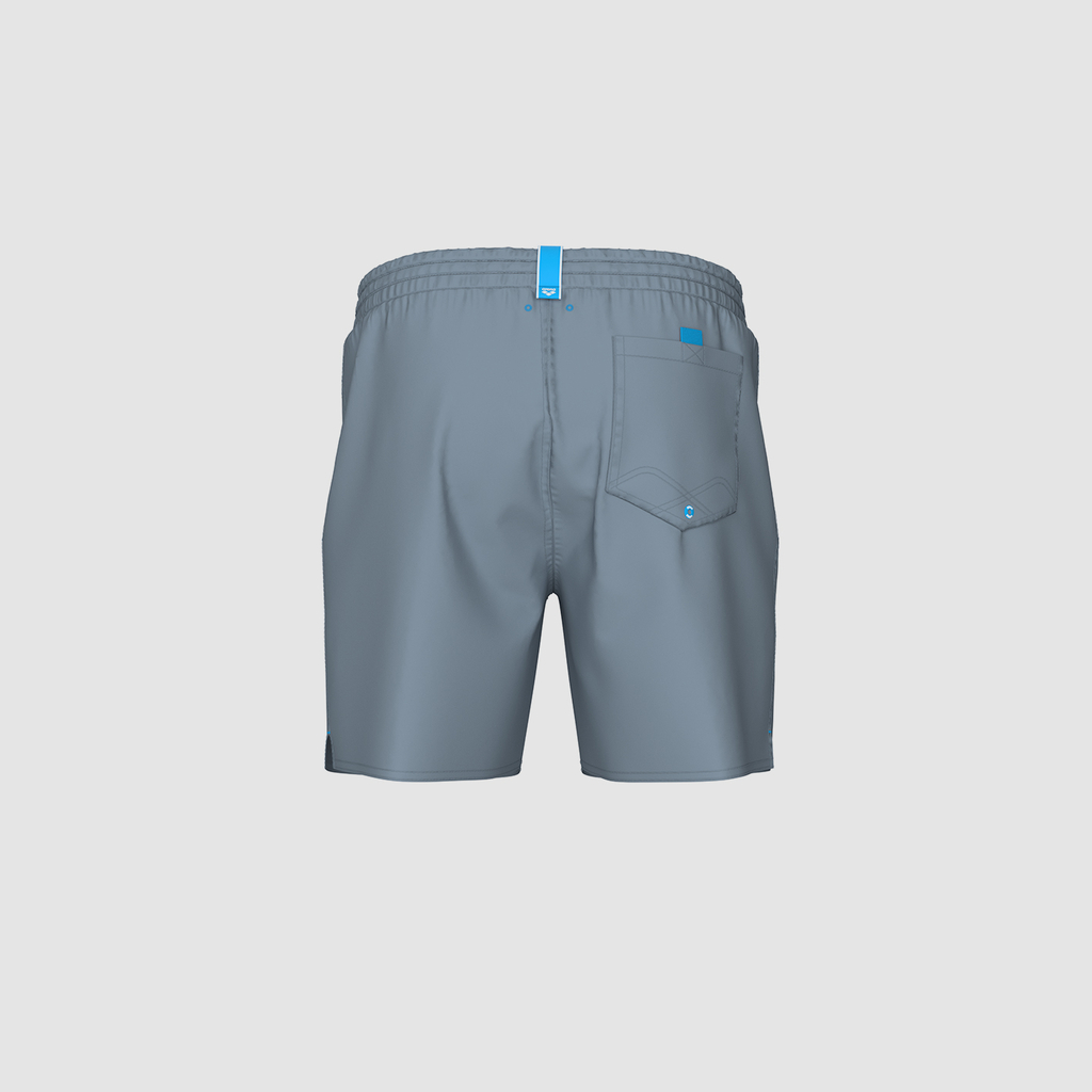 Arena M Arena Solid Boxer Beach Short in GRAU