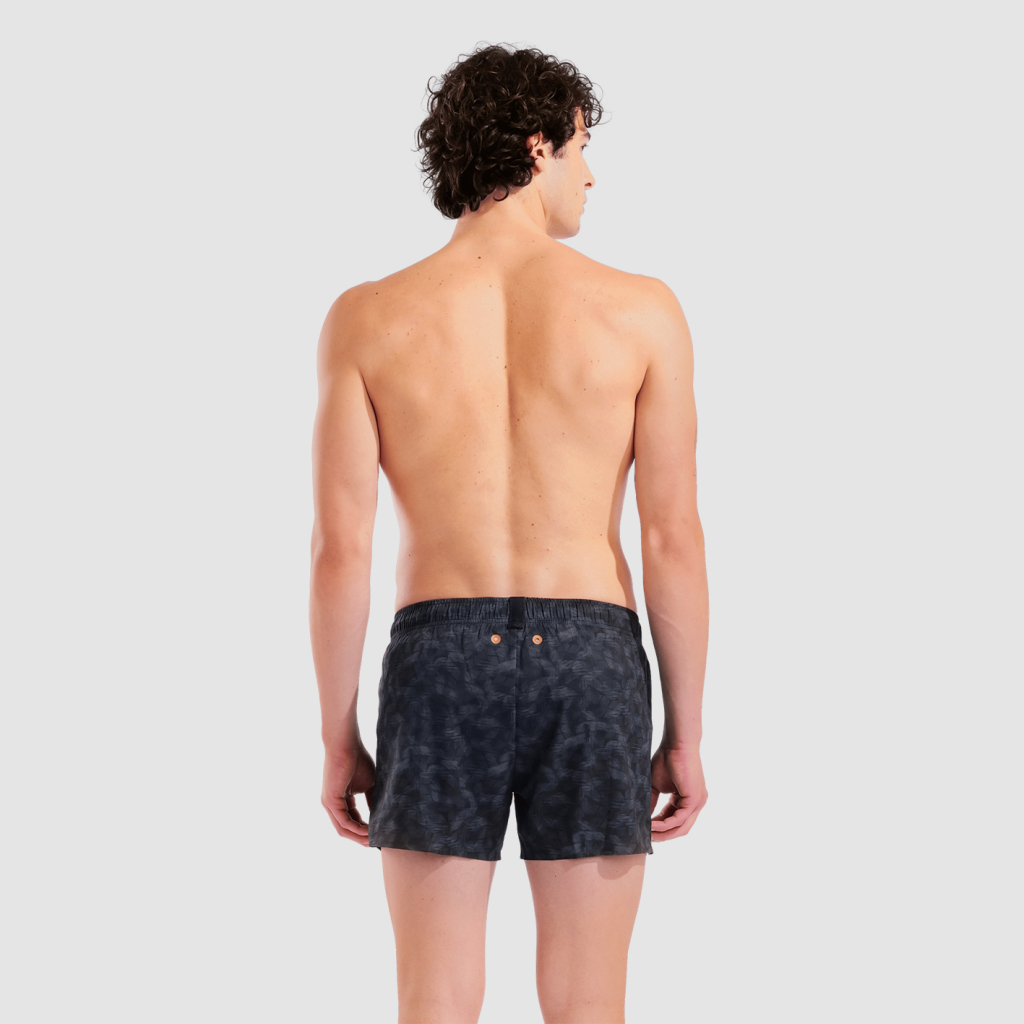 Arena M Arena Evo Beach X-Short Allover Beach Short in SCHWARZ