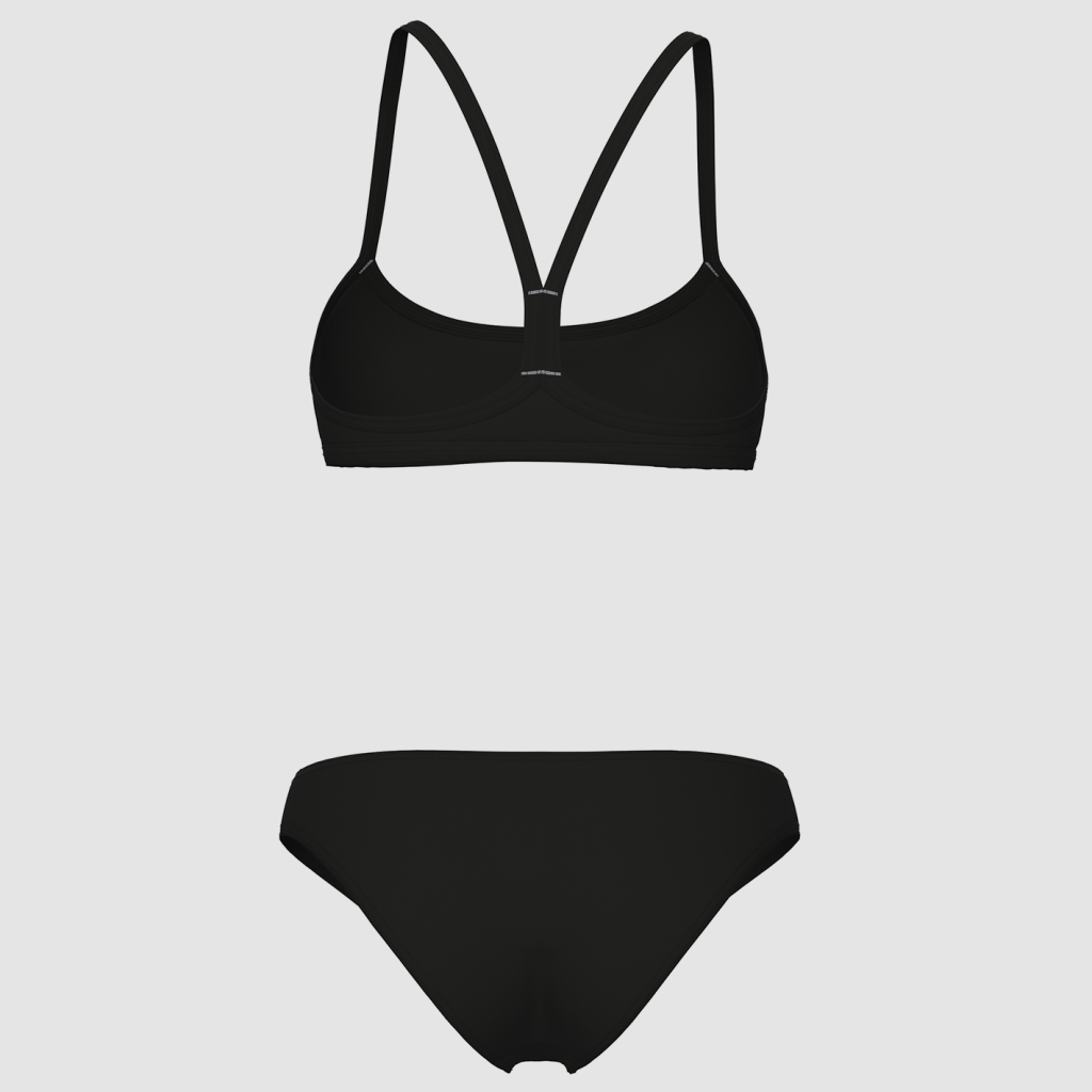 Arena W Arena Bikini Bandeau Solid Bikini Set in SCHWARZ