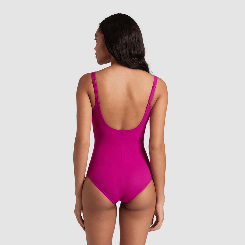 W Bodylift Swimsuit Maura U Back Figurformender Badeanzug grape violet model_bild_back_brandshop