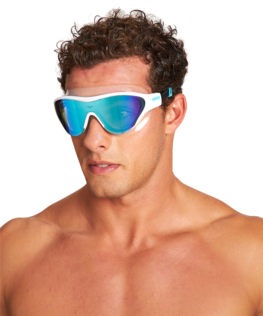 Arena The One Mask Mirror Schwimmbrille in BLAU