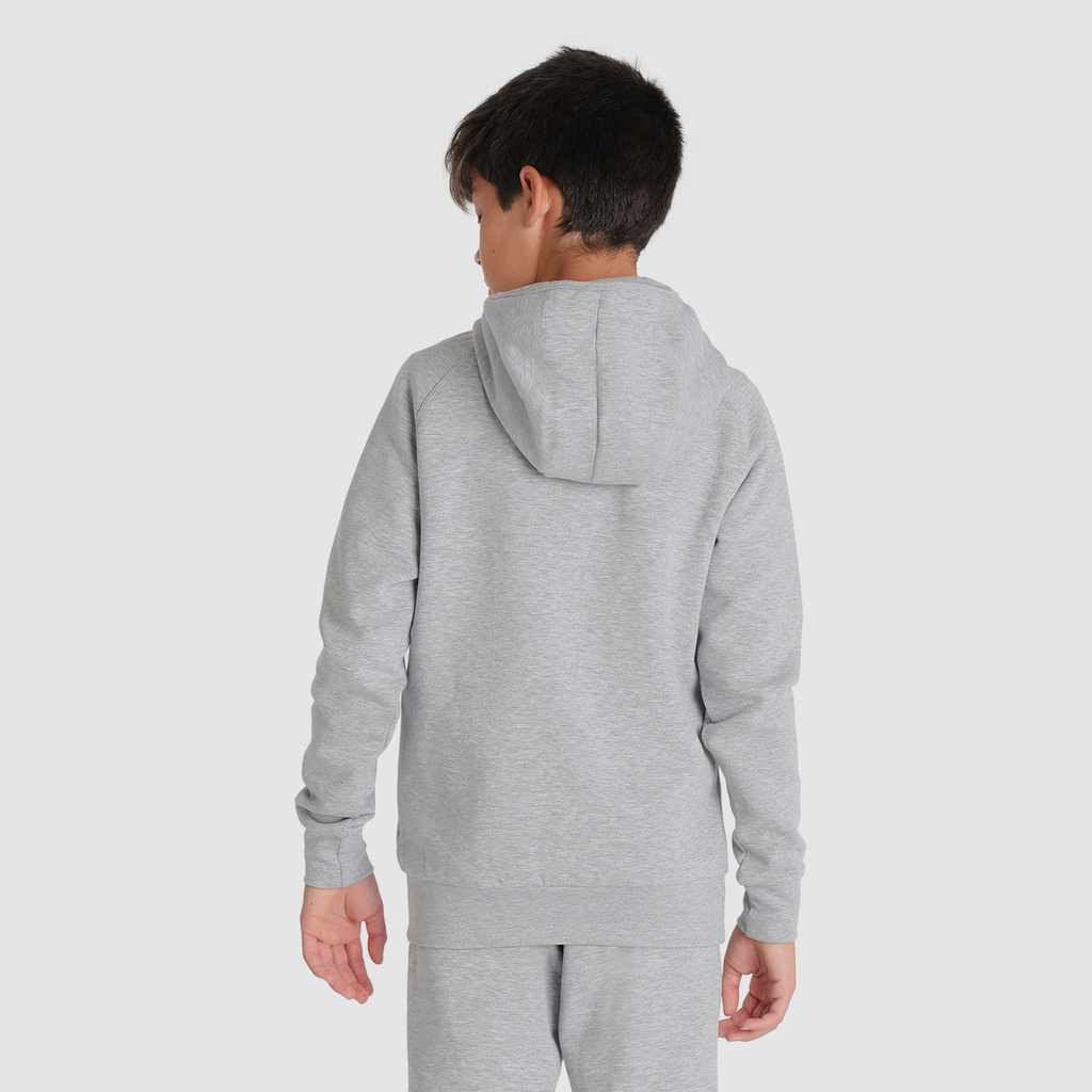 Team Hooded Sweat Panel medium grey heather model_bild_back_brandshop