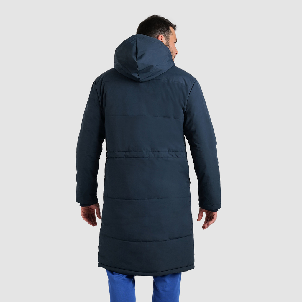 Team Parka Solid navy model_bild_back_brandshop