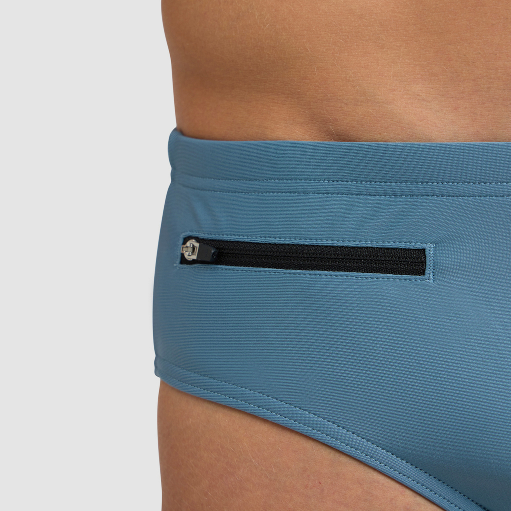 Arena Arena Zip Brief 9Cm Swim Slip in GRAU