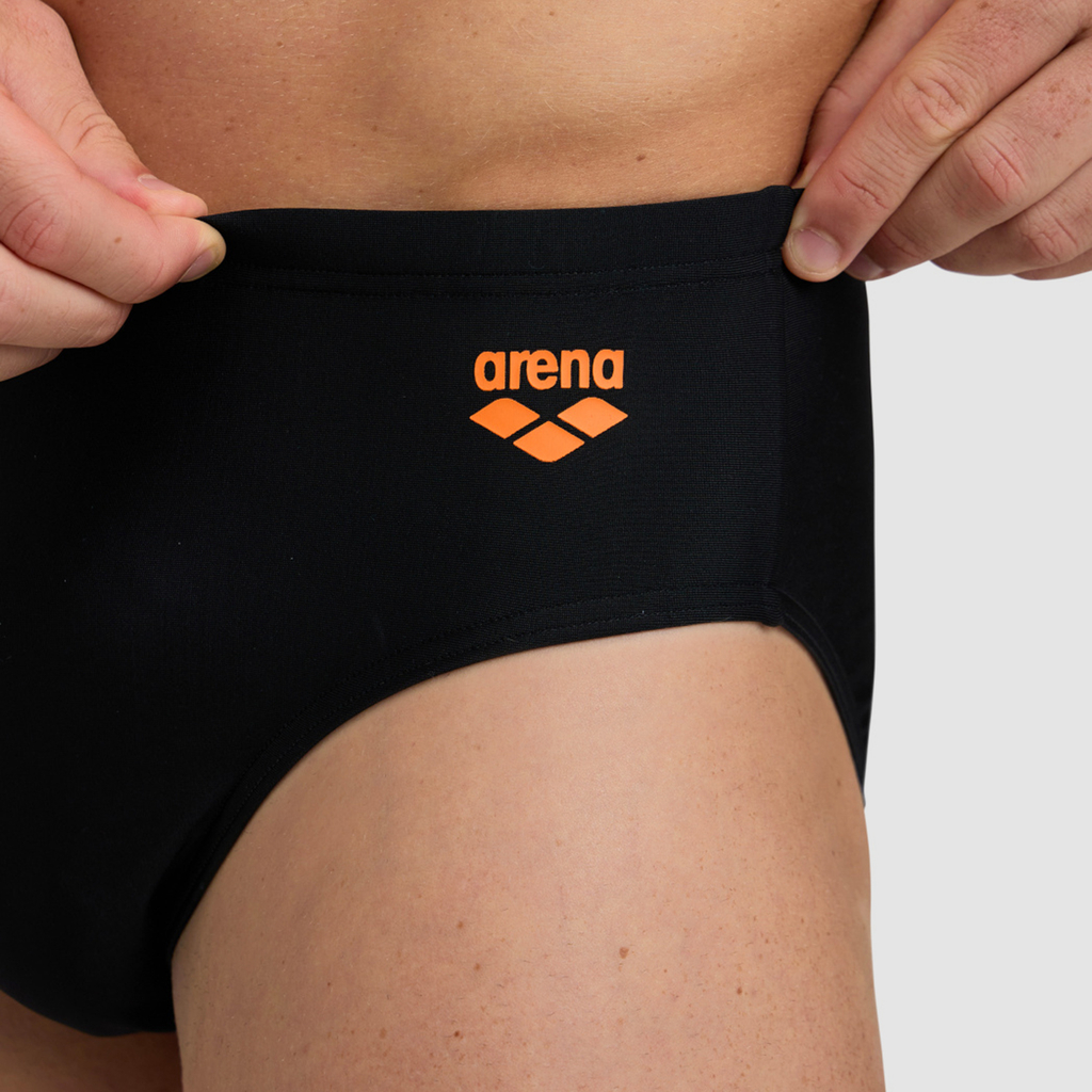 Arena Arena Zip Brief 9Cm Swim Slip in SCHWARZ