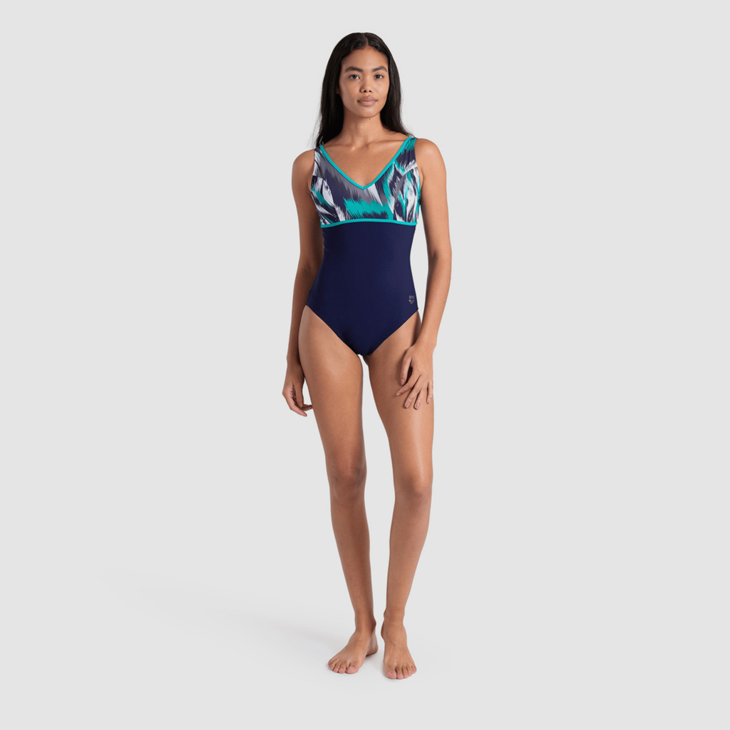 Arena W Bodylift Swimsuit Jennifer Wing Back C Cup Figurformender Badeanzug in BLAU