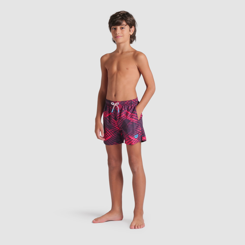 Arena B Beach Boxer Allover Beach Short in VIOLETT